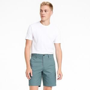 NWT Kenneth Cole Reaction Men's Blue‎ Chino Khakhi Shorts 32" Waist 8" Inseam